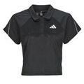 Polo adidas Stadium 3-Stripes Tennis Inspired Jacquard Polo Shirt T-Shirt Noir