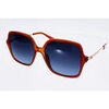 Lunettes de soleil Guess Femme 7845 S Corail et or, de forme carr&eacute;e Multicolore