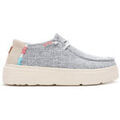 Chaussures d&eacute;contract&eacute;es femme sur Grenoble : Slip ons Pitas POPPY-05 Argent&eacute;