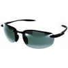 Lunettes de soleil Maui Jim polaris&eacute;es HO'OKIPA ULTRA 676/02, noir mat verre gris Multicolore