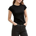 Tee-shirts sur Grenoble : T-shirt Tom Tailor Tee Shirt VOLANTS Black