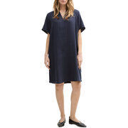 Robe Tom Tailor Robe STRUCTURE COTTON Sky Blue