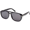 Lunettes de soleil Tom Ford FT1022 ROSCO Lunettes de soleil, Noir/Fum&eacute;e, 58 mm Noir