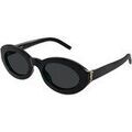 Lunettes sur Grenoble : Lunettes de soleil Saint Laurent SL M136 Lunettes de soleil, Noir/Noir, 52 mm