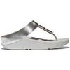Tongs FitFlop PANTOUFLE FINO RESIN-HOOP TOE-POST ARGENT Argent&eacute;