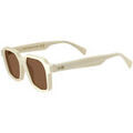 Lunettes sur Grenoble : Lunettes de soleil Xlab SELANDIA Lunettes de soleil, Ivoire mat/Marron, 53 mm