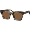 Lunettes sur Grenoble : Lunettes de soleil Xlab STEWART Lunettes de soleil, Vert ray&eacute;/Marron, 49 mm