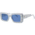 Lunettes sur Grenoble : Lunettes de soleil Xlab MOKOIA Lunettes de soleil, Marbre blanc/Bleu clair, 49 mm
