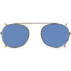 Lunettes de soleil Xlab Col &agrave; clipser. 02 Argent/Bleu polaris&eacute; pour calibre 8004 s Argent&eacute;