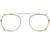 Lunettes de soleil Xlab Col &agrave; clipser. 01 Or pour calibre 8004 style moscot 48mm Cl Dor&eacute;