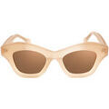 Lunettes sur Grenoble : Lunettes de soleil Xlab SKIATHOS Cadres Optiques, Champagne opaque transparent/Marro