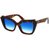 Lunettes de soleil Xlab Naxos Lunettes de soleil, Tortue noire/Bleu clair, 51 mm