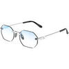 Lunettes de soleil Xlab Bollons Lunettes de soleil, Argent/Bleu clair, 54 mm Argent&eacute;