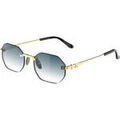 Lunettes de soleil Xlab Bollons Lunettes de soleil, Or/Vert fonc&eacute;, 54 mm Dor&eacute; Grenoble