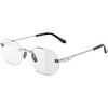 Lunettes de soleil Xlab Cadre Bollons Cadres Optiques, Argent, 54 mm Argent&eacute;