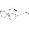 Lunettes de soleil Xlab Murter Lunettes de soleil, Argent/Bleu clair, 58 mm Argent&eacute;