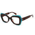 Lunettes sur Grenoble : Lunettes de soleil Xlab LOFOTEN bloc bleu Cadres Optiques, Tortue / Vert, 48 mm