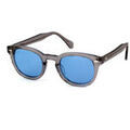 Lunettes sur Grenoble : Lunettes de soleil Xlab 8004 style moscot Lunettes de soleil, Gris/Bleu clair, 48 mm