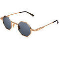 Lunettes sur Grenoble : Lunettes de soleil Xlab Ponza photochromique Cadres Optiques, Or/Gris, 43 mm Dor&eacute;