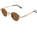 Lunettes sur Grenoble : Lunettes de soleil Xlab Minorque Lunettes de soleil, Or/Marron, 43 mm Dor&eacute;