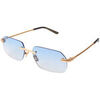 Lunettes de soleil Xlab Pedrosa Lunettes de soleil, Or/Bleu clair, 57 mm Dor&eacute;