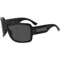 Lunettes sur Grenoble : Lunettes de soleil Dsquared D2 0164/S Lunettes de soleil, Noir/Gris, 71 mm