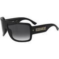 Lunettes sur Grenoble : Lunettes de soleil Dsquared D2 0164/S Lunettes de soleil, Noir/Gris, 71 mm