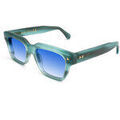 Lunettes sur Grenoble : Lunettes de soleil Xlab FIDJI Lunettes de soleil, Vert ray&eacute;/Bleu clair