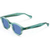 Lunettes de soleil Xlab GALAPAGOS Lunettes de soleil, Vert ray&eacute;/Bleu clair, 48 mm