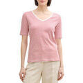 Tee-shirts sur Grenoble : T-shirt Tom Tailor T-shirt V-NECK Berry