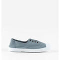 Chaussures Victoria BASKET 1915 TOILE TEINT&Eacute;E DREC &Eacute;LASTIQUE 106623 Bleu Grenoble