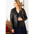 Vestes sur Grenoble : Veste Cityzen LYDIA AGNEAU PERLE NOIR