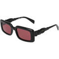 Lunettes sur Grenoble : Lunettes de soleil Liu Jo LJ806S Lunettes de soleil, Noir/Rouge, 52 mm