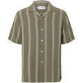 Chemises sur Grenoble : Chemise Selected Sal Relax Fit Overhemd Vetiver