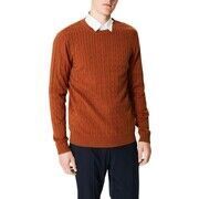 Pull Kebello Pull tricot col rond H, Orange