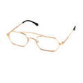 Lunettes sur Grenoble : Lunettes de soleil Xlab HONSU Cadres Optiques, Or/Marron, 55 mm Dor&eacute;
