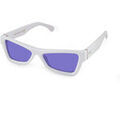 Lunettes sur Grenoble : Lunettes de soleil Xlab Banks Lunettes de soleil, Blanc/Lilas, 55 mm