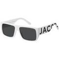Lunettes sur Grenoble : Lunettes de soleil Marc Jacobs MARC LOGO 096/S Lunettes de soleil, Blanc/Gris, 57 mm