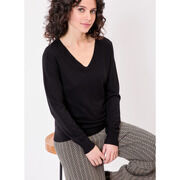 Pull La Fiancee Du Mekong Pull maille col V femme HAYA
