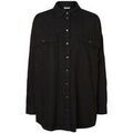 Chemise Noisy May Chemise en jeans F, Noir Grenoble