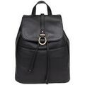 Sacs &agrave; dos sur Grenoble : Sac a dos Hexagona Sac a dos en cuir Ref 58914 Noir 31*28*16 cm