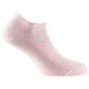 Chaussettes Achile Invisibles design hachur&eacute; fluo MADE IN FRANCE Rose