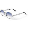 Lunettes de soleil Xlab Java Lunettes de soleil, Argent/Bleu clair, 51 mm Dor&eacute;
