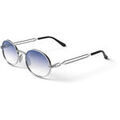 Lunettes de soleil Xlab Java Lunettes de soleil, Argent/Bleu clair, 51 mm Dor&eacute;