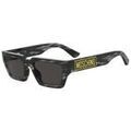 Lunettes sur Grenoble : Lunettes de soleil Moschino MOS166/S Lunettes de soleil, Gris/Gris, 55 mm