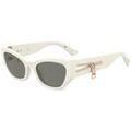 Lunettes sur Grenoble : Lunettes de soleil Moschino MOS159/S Lunettes de soleil, Avoire/Fum&eacute;e, 55 mm