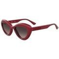 Lunettes sur Grenoble : Lunettes de soleil Moschino MOS163/S Lunettes de soleil, Rouge/Marron, 55 mm