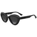 Lunettes sur Grenoble : Lunettes de soleil Moschino MOS163/S Lunettes de soleil, Noir/Gris, 55 mm
