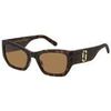 Lunettes de soleil Marc Jacobs MARC 723/S Lunettes de soleil, Havana/Marron, 53 mm