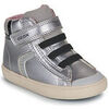 Baskets montantes enfant Geox B GISLI GIRL Argent&eacute;